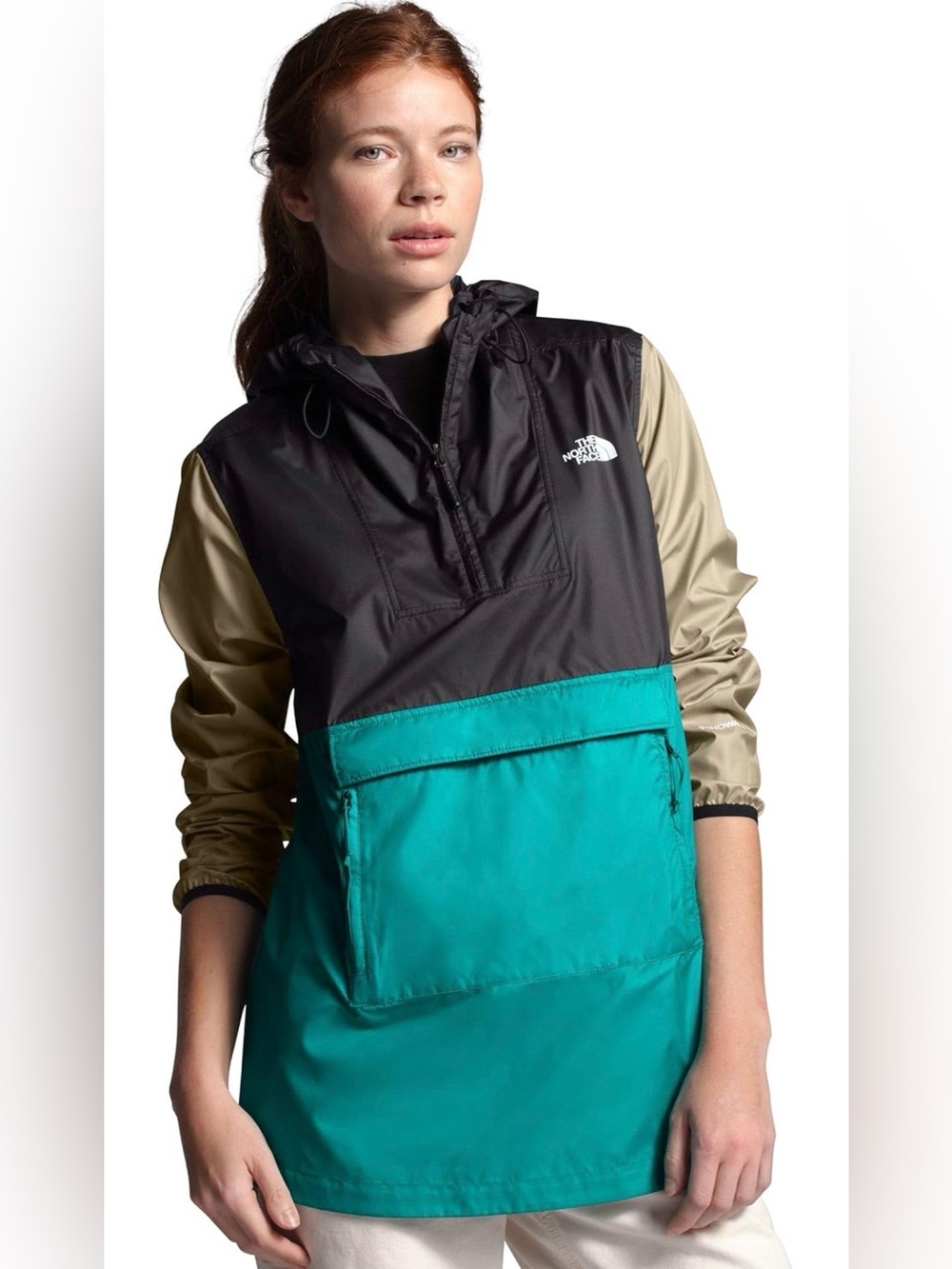 The North Face Colorblock Fanorak Jacket - Water & Wind Repellant